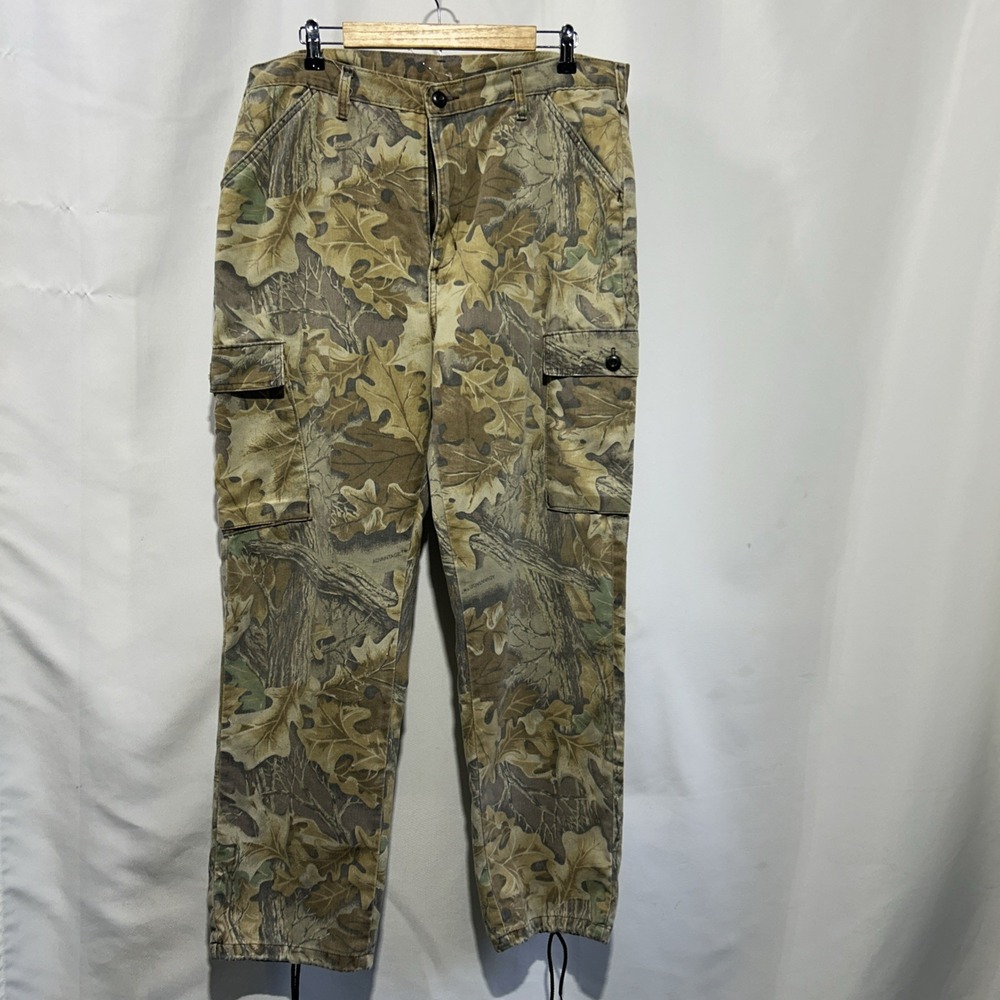 Vintage Liberty Pants Sz L 36-38 Camo Cargo Advantage Y2k Streetwear USA Faded👀